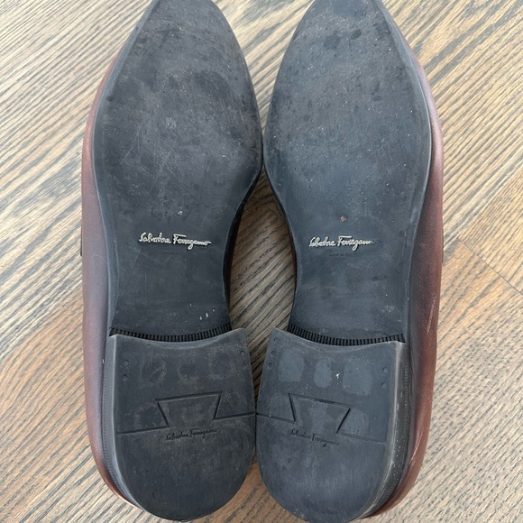 Ferragamo Slip-on Leather Loafers, Size US 12 - Picture 12 of 16